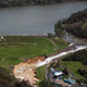 The Guajataca Dam in Quebradillas, Puerto Rico, which officials worry will break at any moment. Image via the AP.